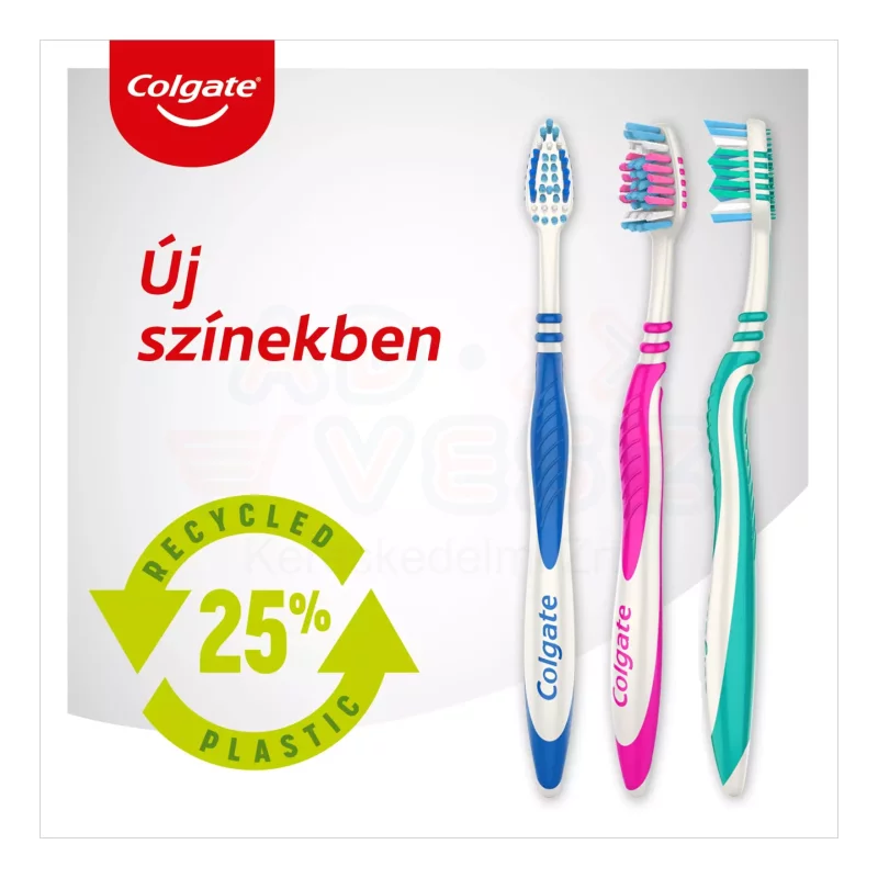 COLGATE fogkefe ZigZag Plus közepes 1+1 db Kép