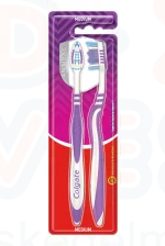 COLGATE fogkefe ZigZag Plus közepes 1+1 db Kép