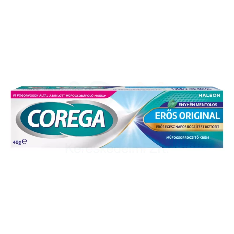 Corega Erős műfogsorrögzítő krém 40 g Original/Extra Strong Kép