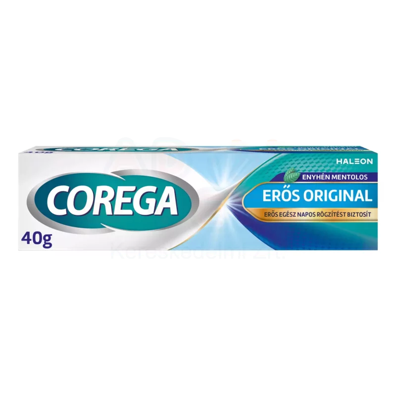 Corega Erős műfogsorrögzítő krém 40 g Original/Extra Strong Kép