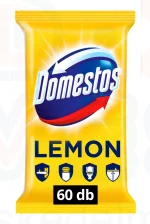 DOMESTOS fertőtlenítő törlőkendő 60 db Lemon Kép