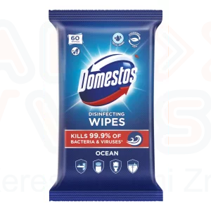 DOMESTOS fertőtlenítő törlőkendő 60 db Ocean