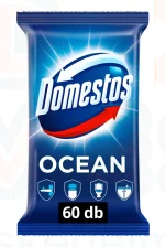 DOMESTOS fertőtlenítő törlőkendő 60 db Ocean Kép