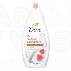 DOVE habfürdő 450 ml Mandula krém hibiszkussal