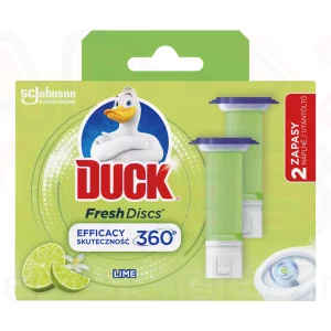 Duck® Fresh Discs zselés WC-öblítő korong utántöltő 2x36 ml Lime