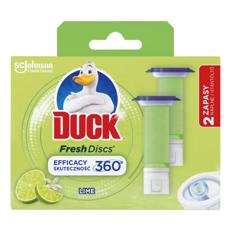Duck® Fresh Discs zselés WC-öblítő korong utántöltő 2x36 ml Lime Kép