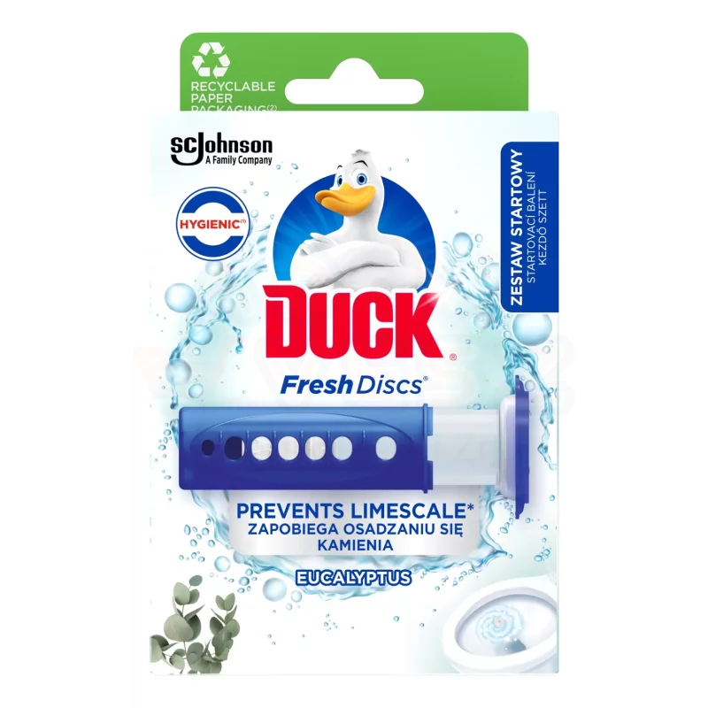Duck® Fresh Discs zselés WC-öblítő korong 36 ml Eukaliptusz Kép