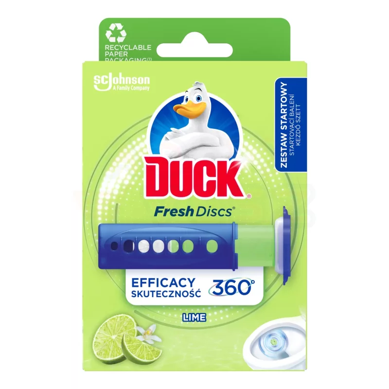 Duck® Fresh Discs zselés WC-öblítő korong 36 ml Lime Kép