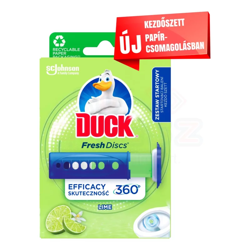Duck® Fresh Discs zselés WC-öblítő korong 36 ml Lime Kép
