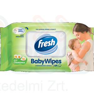 FRESH Baby törlőkendő kamilla 64 db