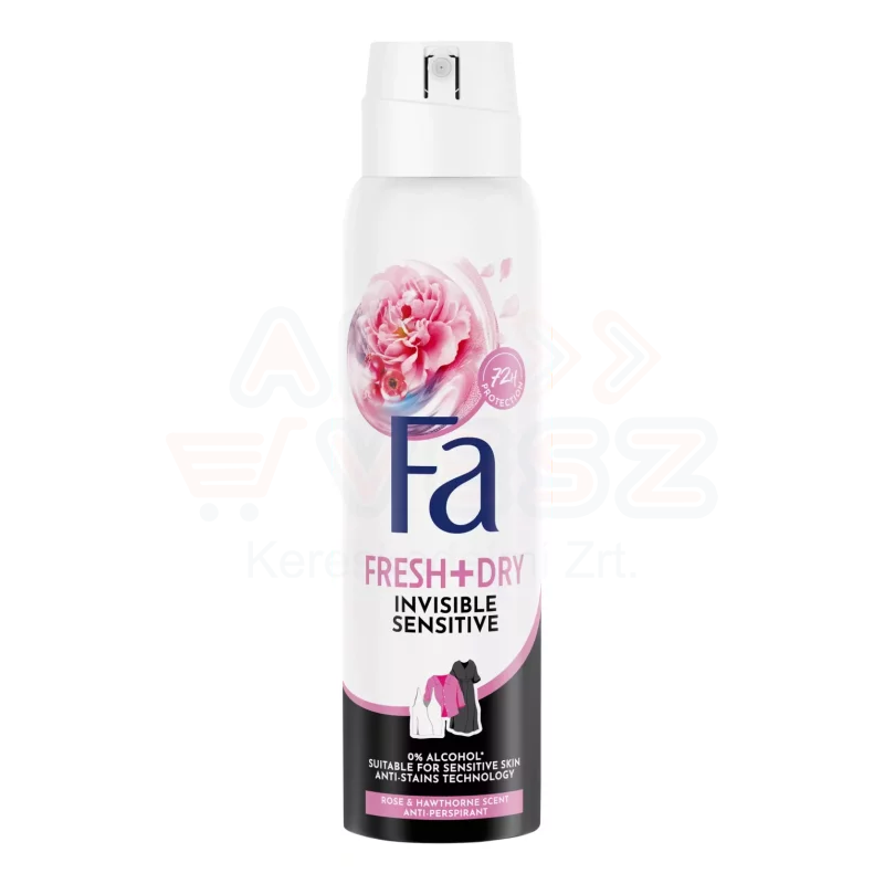 Fa izzadásgátló deospray 150 ml Invisible Sensitive Kép
