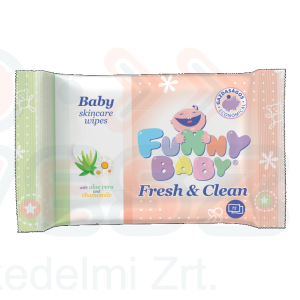 Funny baby törlőkendő Fresh&Clean 72 lap