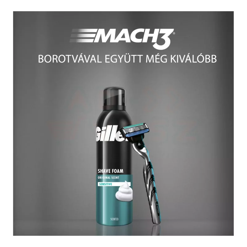 Gillette borotvahab Sensitive 200 ml Kép