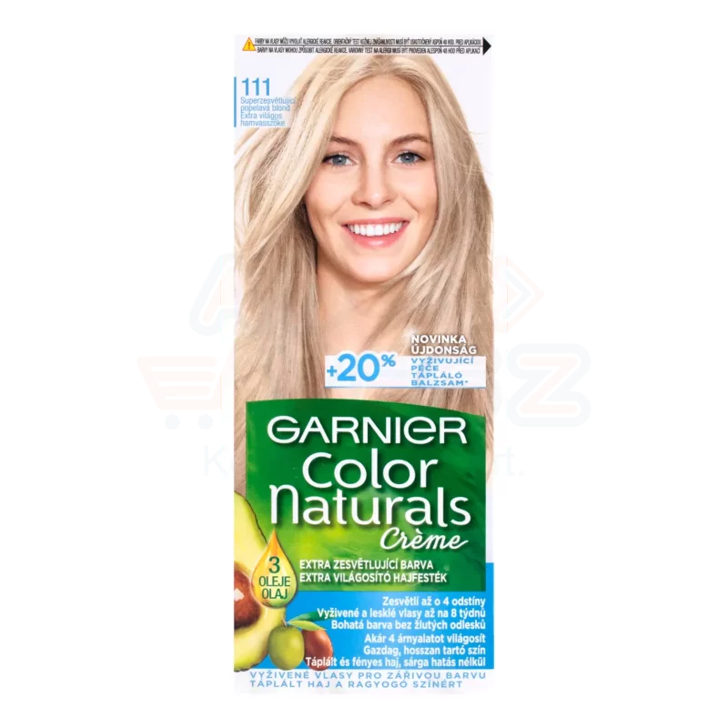 GARNIER Color Naturals Hajfesték 111 Extra Világos Hamvas Szőke Kép