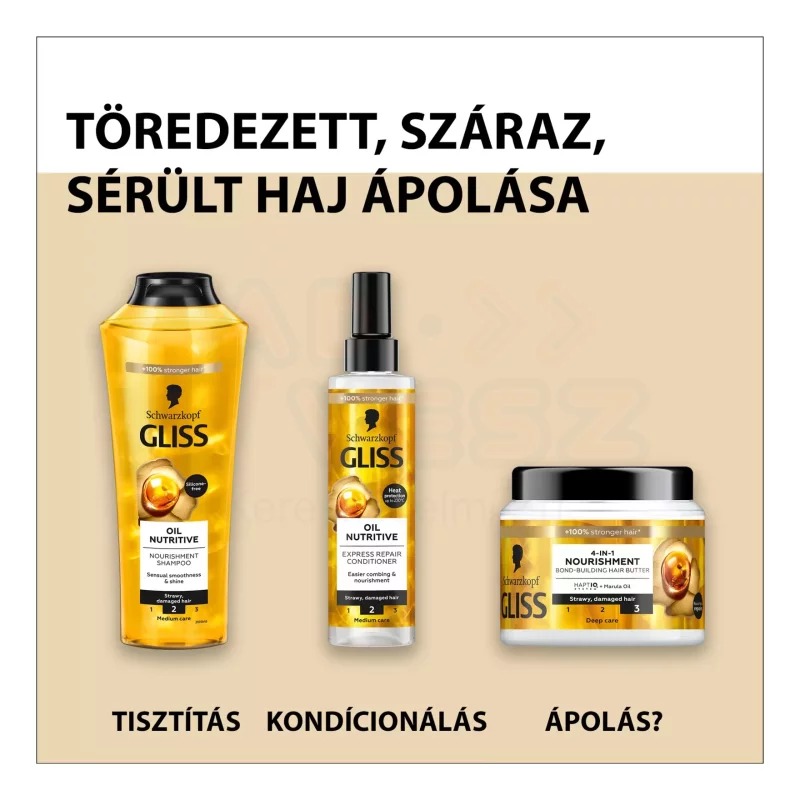 Gliss hajregeneráló sampon 250 ml Tápláló olaj Kép