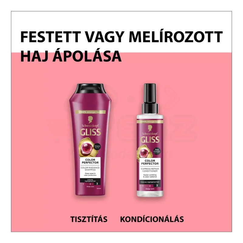 Gliss hajregeneráló sampon 250 ml Ragyogó szín Kép