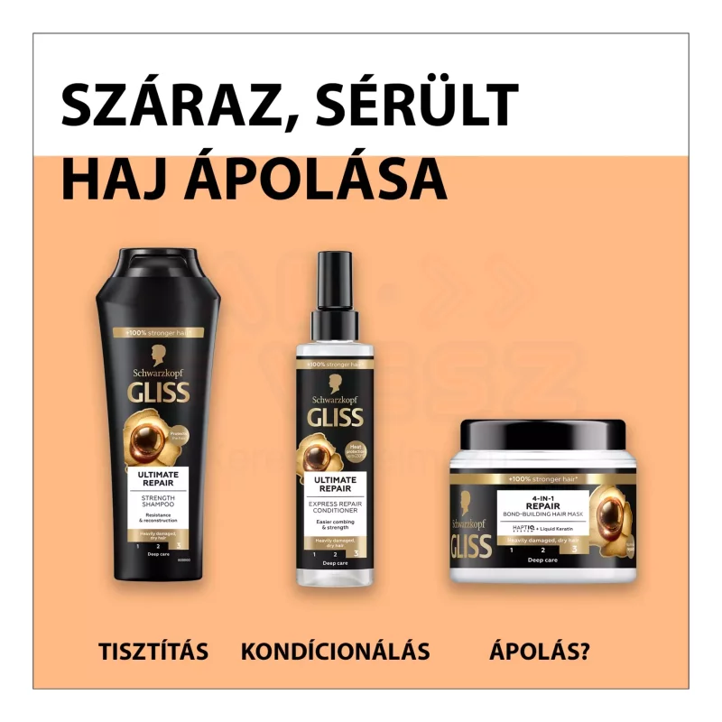 Gliss hajregeneráló sampon 250 ml Ultimate repair Kép