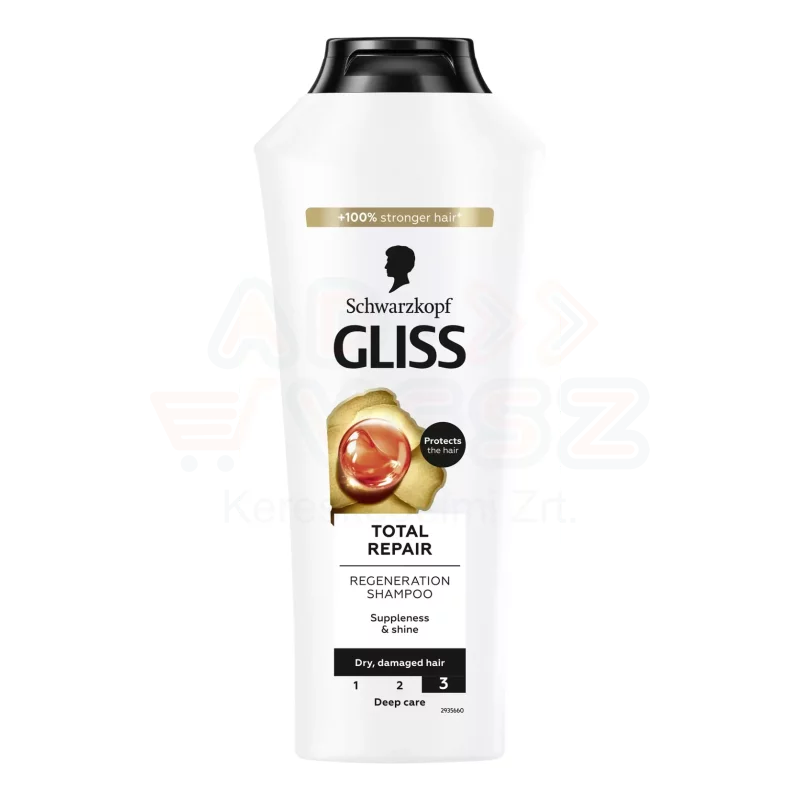 Gliss hajregeneráló sampon 400 ml Teljeskörű regenerálás Kép