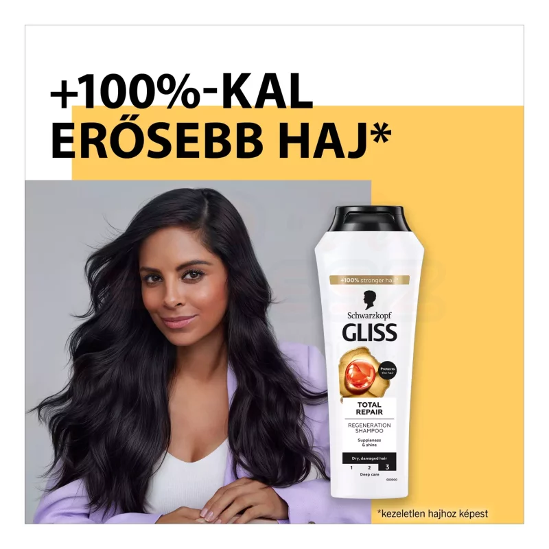 Gliss hajregeneráló sampon 400 ml Teljeskörű regenerálás Kép
