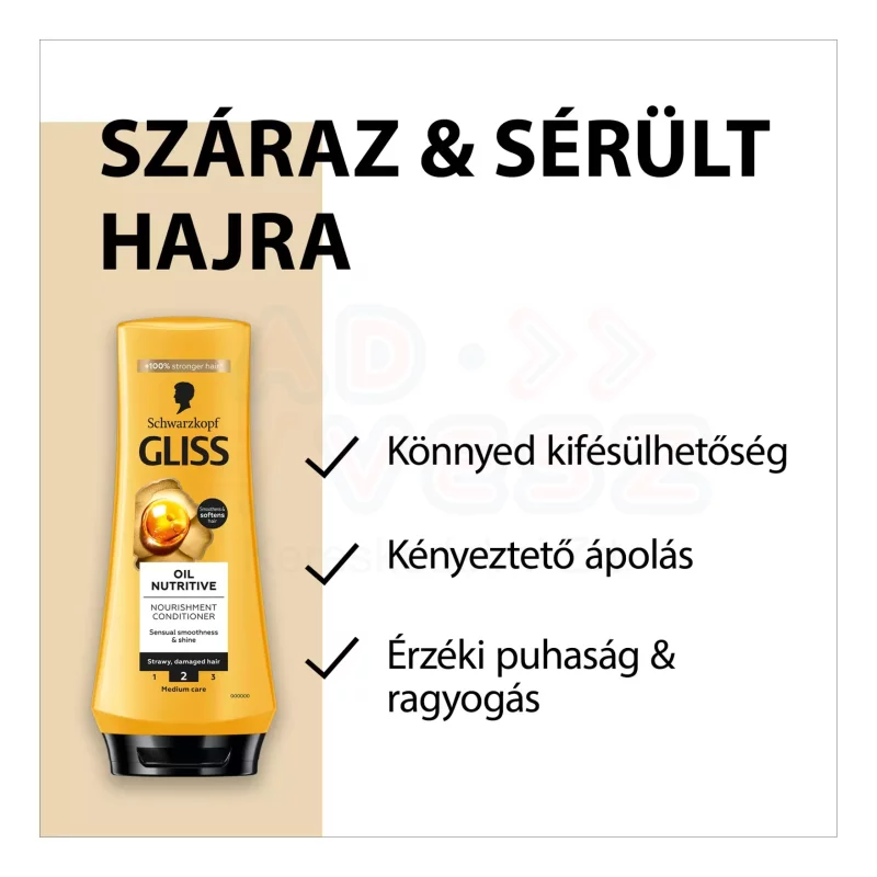 Gliss hajregeneráló balzsam 200 ml Tápláló olaj Kép