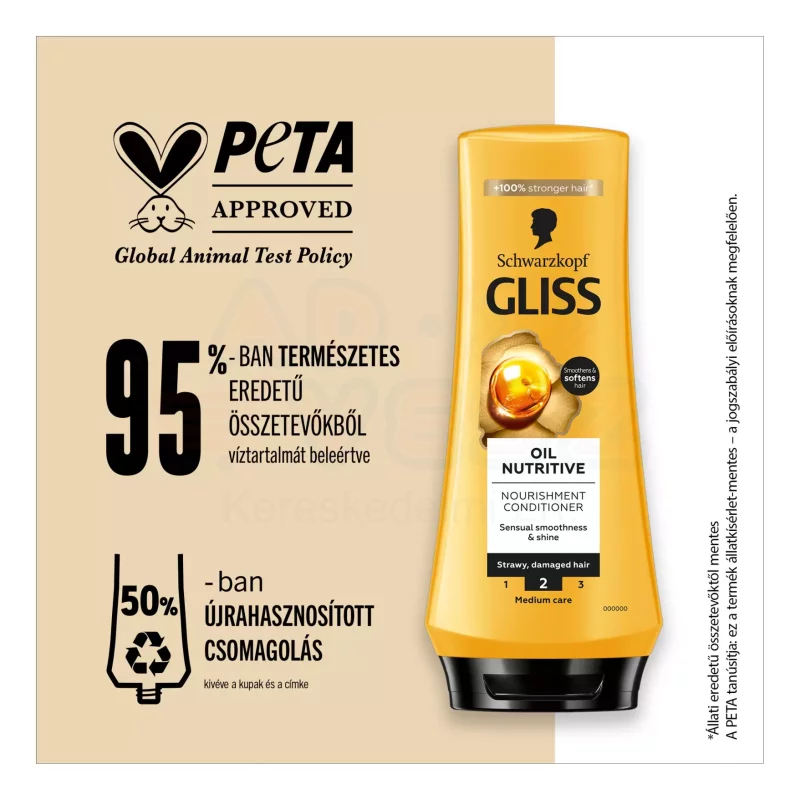 Gliss hajregeneráló balzsam 200 ml Tápláló olaj Kép