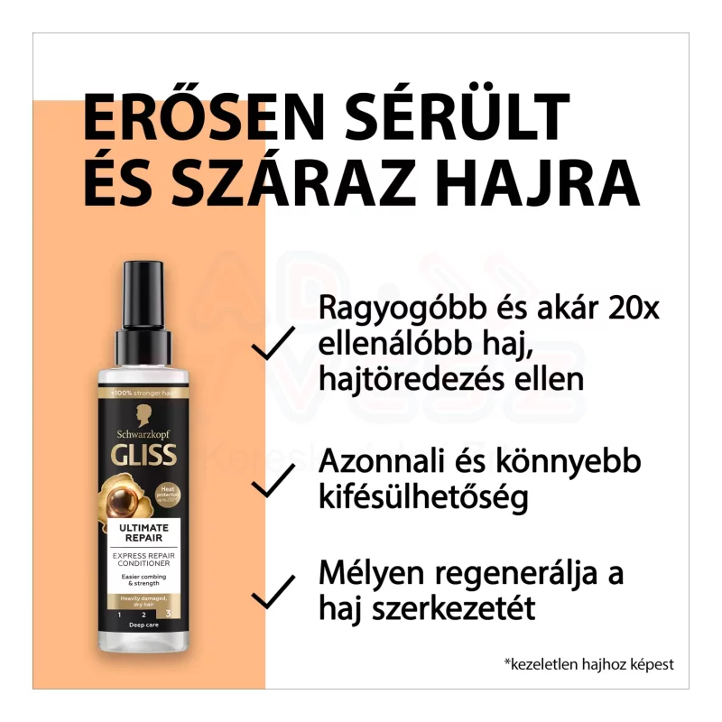 Gliss hajregeneráló balzsam 200 ml Express Repair Ultimate repair Kép
