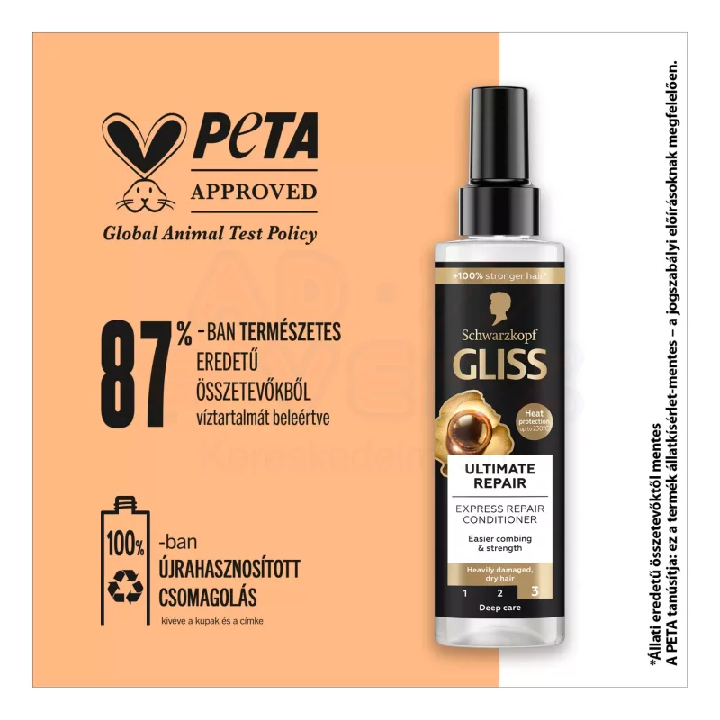 Gliss hajregeneráló balzsam 200 ml Express Repair Ultimate repair Kép