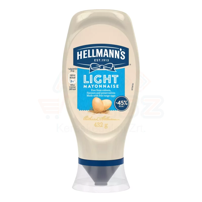 HELLMANN'S Majonéz 432 g Light Kép