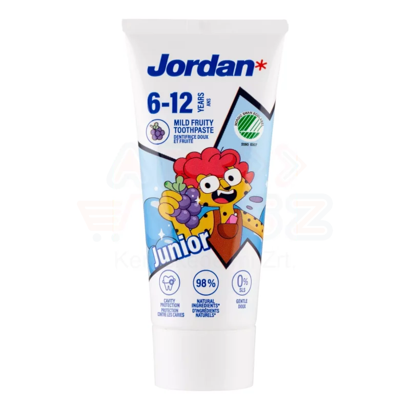 Jordan gyerek fogkrém 50 ml 6-12 év Kép