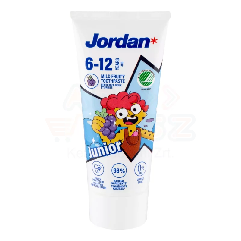 Jordan gyerek fogkrém 50 ml 6-12 év Kép