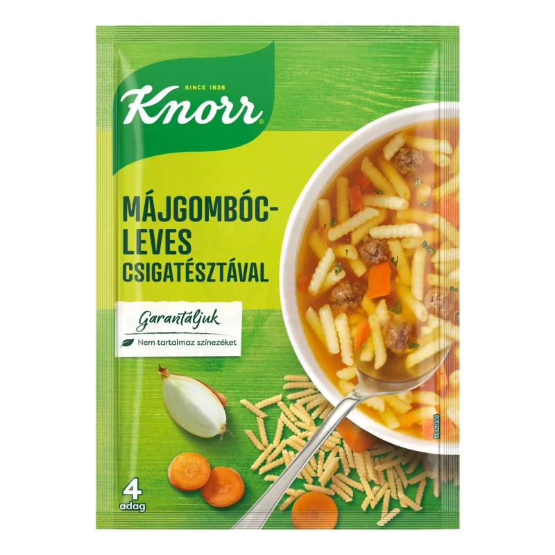KNORR TT Májgombócleves csigatésztával 58 g Kép