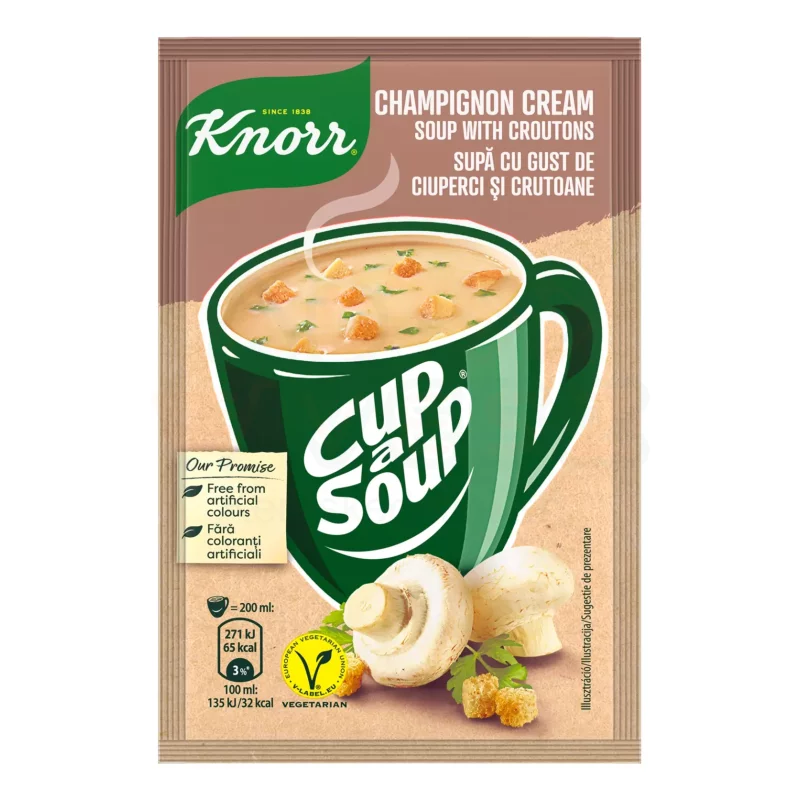 KNORR Bögrés Gombakrémleves 15 g Kép