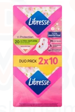 Libresse egészségügyi betét 2x10 db Aloe Vera&Camomile Ultra wings Normal duo Kép