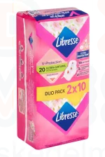 Libresse egészségügyi betét 2x10 db Aloe Vera&Camomile Ultra wings Normal duo Kép