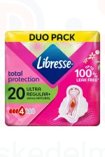 Libresse egészségügyi betét 2x10 db Aloe Vera&Camomile Ultra wings Normal duo Kép