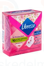 Libresse egészségügyi betét 10 db Ultra Normal vékony szárnyas aloe vera Kép