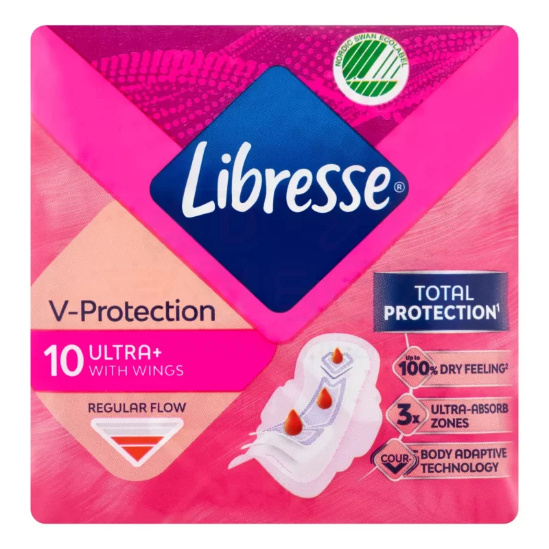 Libresse egészségügyi betét 10 db Ultra Normal szárnyas Kép
