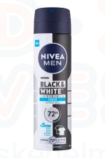 NIVEA MEN Deo Spray 150 ml Black&White invisible fresh Kép