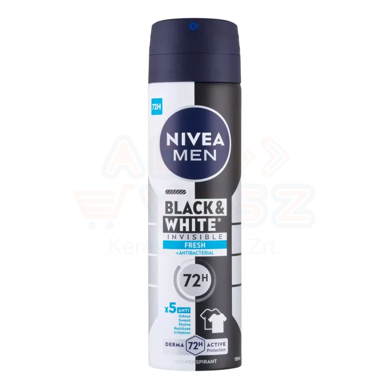 NIVEA MEN Deo Spray 150 ml Black&White invisible fresh Kép