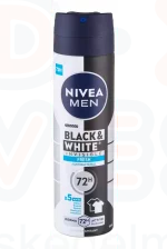 NIVEA MEN Deo Spray 150 ml Black&White invisible fresh Kép