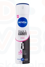 NIVEA Deo spray 150 ml Black&White invisible clear Kép