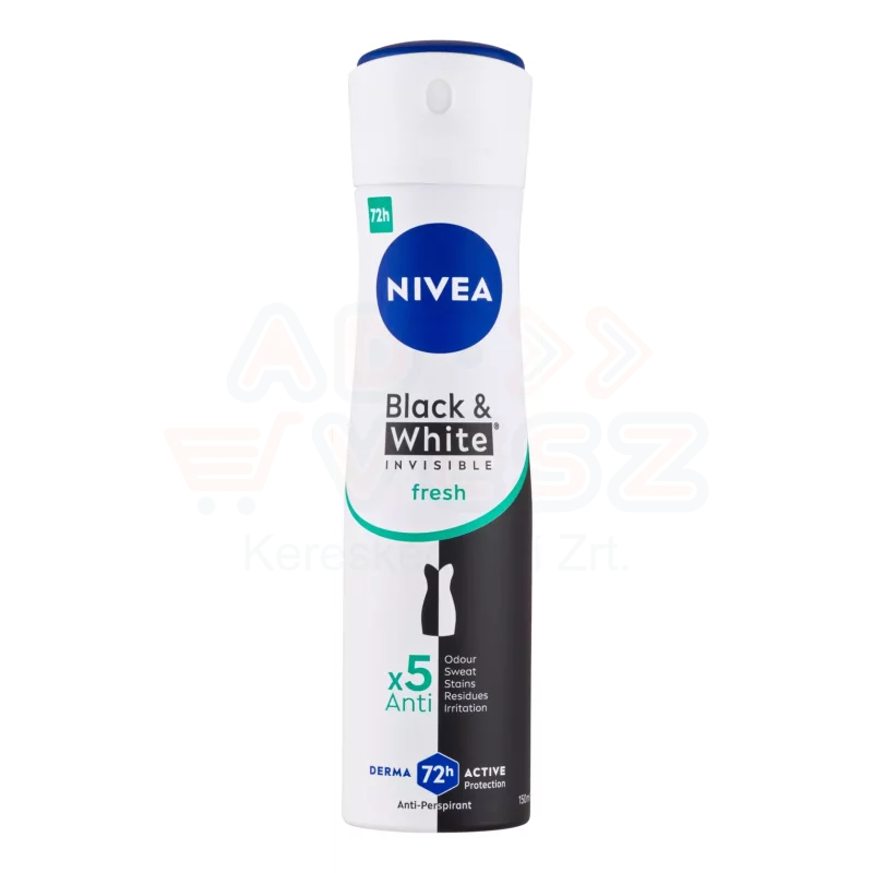 NIVEA Deo spray 150 ml Black&White invisible fresh Kép