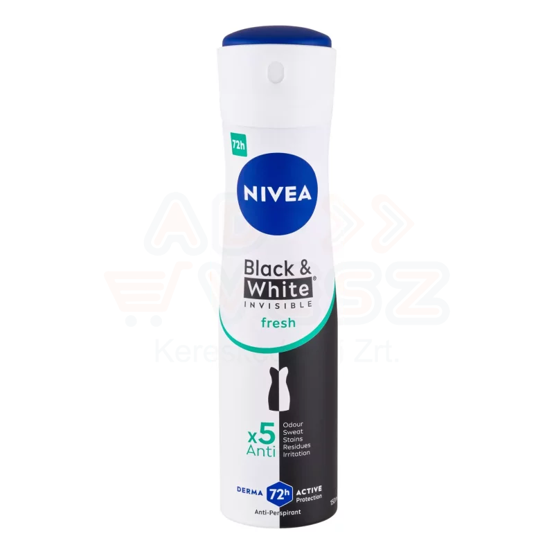 NIVEA Deo spray 150 ml Black&White invisible fresh Kép