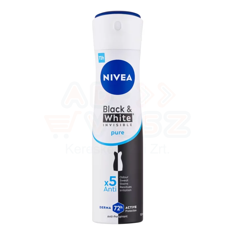 NIVEA Deo spray 150 ml Black&White invisible pure Kép