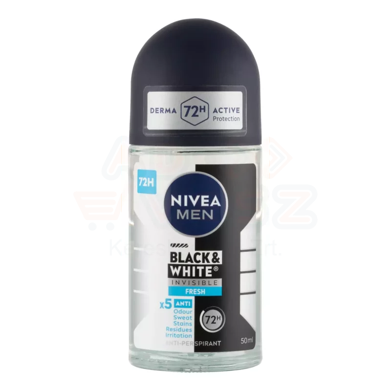 NIVEA MEN golyós dezodor 50 ml Black&White invisible fresh Kép