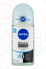 NIVEA golyós dezodor 50 ml Black&White invisible pure Kép