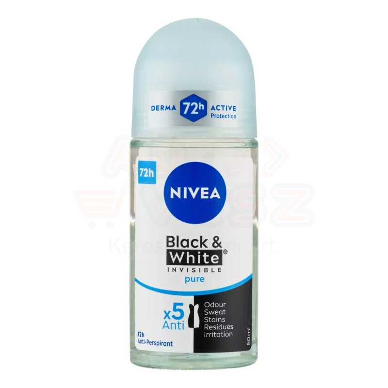 NIVEA golyós dezodor 50 ml Black&White invisible pure Kép