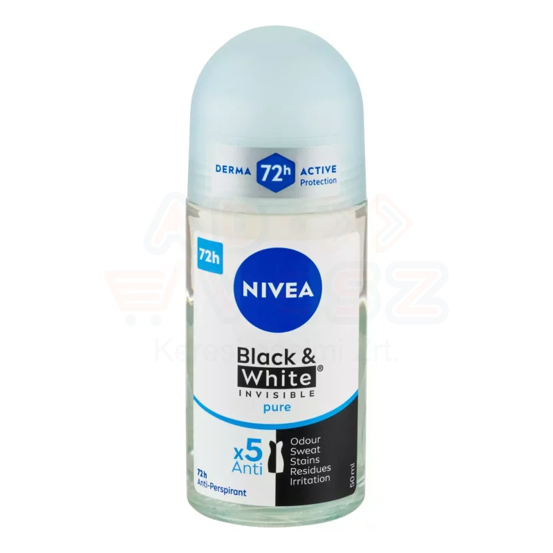 NIVEA golyós dezodor 50 ml Black&White invisible pure Kép