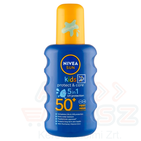 NIVEA SUN FF50+ Kids Hidratáló Gyermek Napozó Spray 200 ml Kép