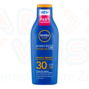 NIVEA SUN FF30 Protect & Moisture Naptej 200 ml